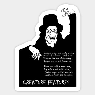 Creature Feature T-Shirt Sticker